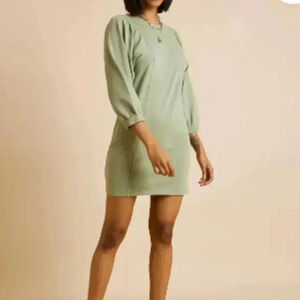 Bershka |Women's Sheath Light Green Dress size  Small